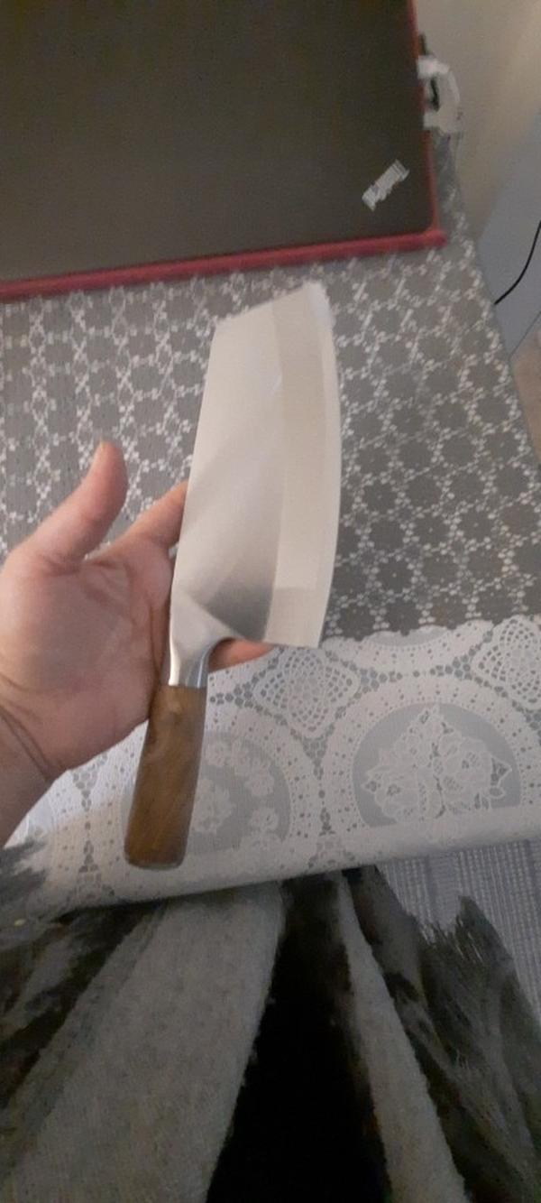 Chef Knife, Damascus Chef Knife, Butcher Knife, Wood Handle Cleaver Meat Chopping Knife photo review