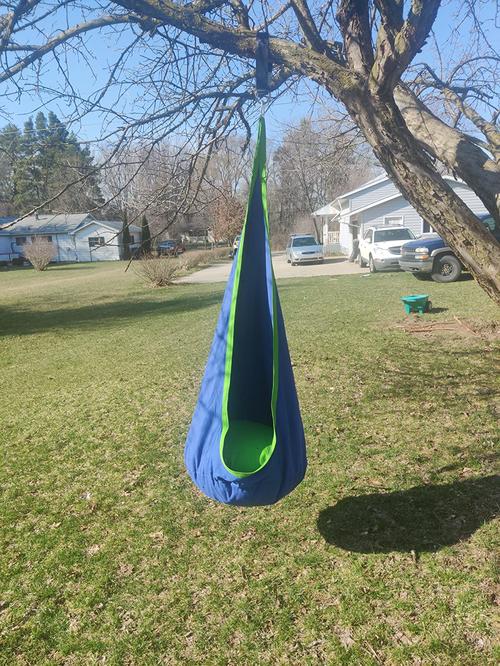 Children Pod Hammock Indoor Outdoor Hanging Chair photo review