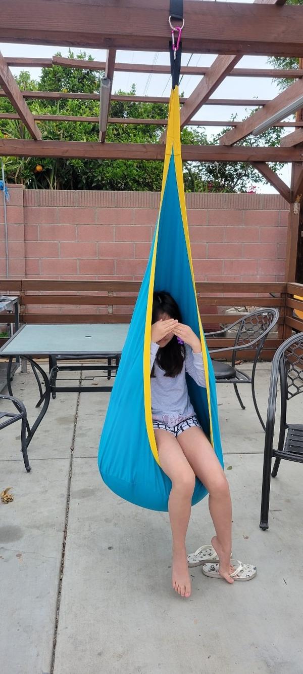 Children Pod Hammock Indoor Outdoor Hanging Chair photo review