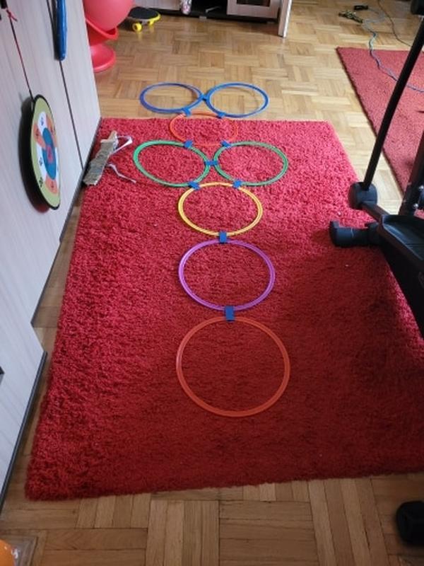 Children's Jumping Lattice Circle Ring Physical Fitness And Agility Training Equipment photo review