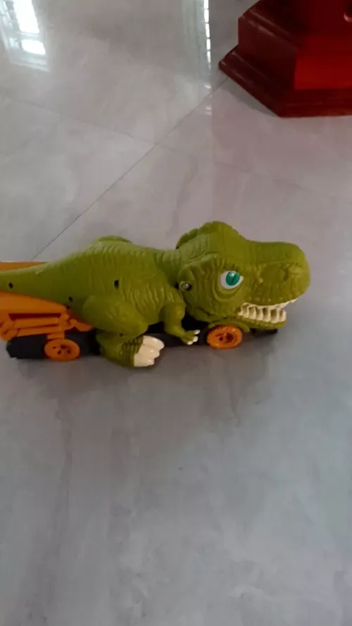 Children's Large Dinosaur Toy Swallowing Inertia Pull Back Car photo review