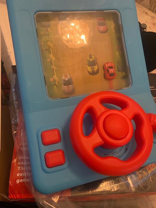 Children's Simulation Steering Wheel Racing Game Machine With Music Effect photo review