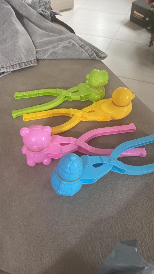 Children's Snowplaying Tools Mold Football Clip Brick Mold Beach Clip photo review