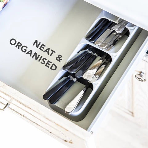 Compact Cutlery Organizer - Kitchen Drawer Organizer