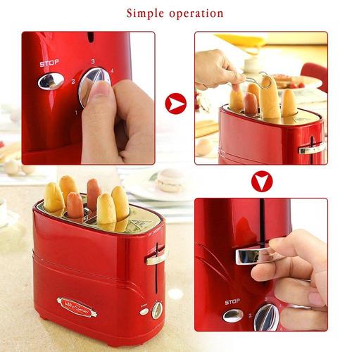 Compact Pop-Up Hot Dog Toaster: Perfect for Small Kitchens