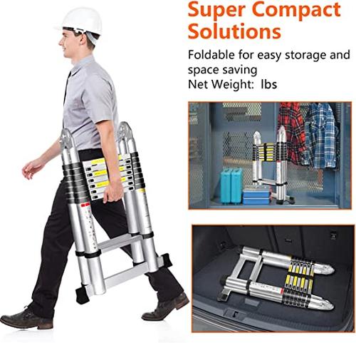 Compact Telescoping Attic Access Folding Ladder Loft Stairs