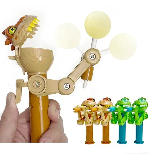 Creative Dinosaur Lollipop Robot Holder with Pop-Ups for Kids