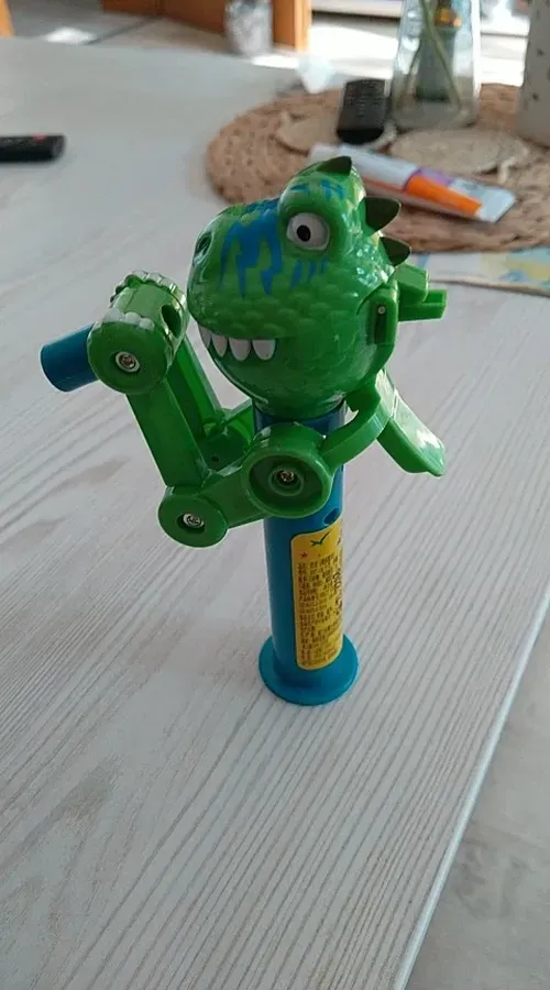 Creative Dinosaur Lollipop Robot Holder with Pop-Ups for Kids photo review