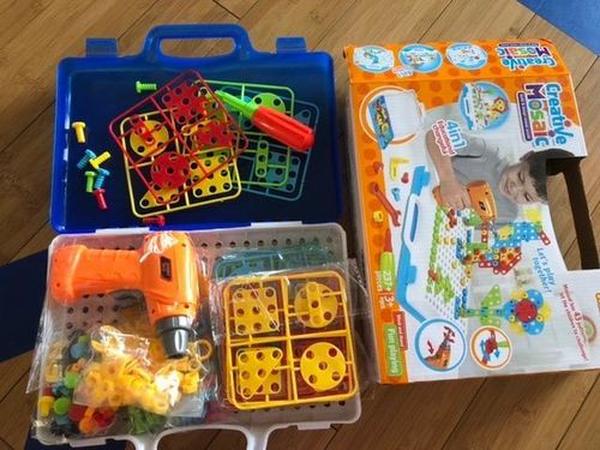 Creative Educational Building Blocks Sets with Toy Drill & Screwdriver Tool Set photo review