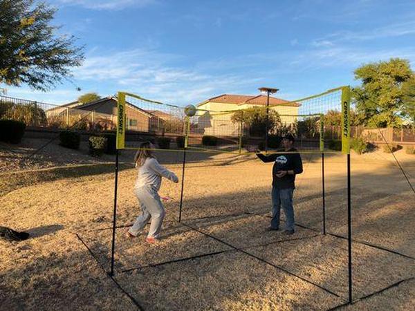 Cross Volleyball Net, PE Four Sides Standard Volleyball Net photo review