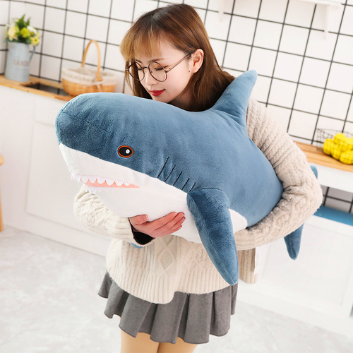 Cute and cuddly shark plush toy - perfect for bedroom, sofa, or story time