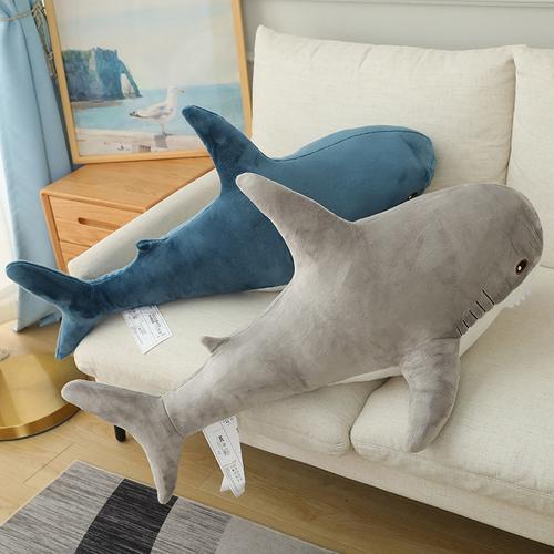 Cute and cuddly shark plush toy - perfect for bedroom, sofa, or story time