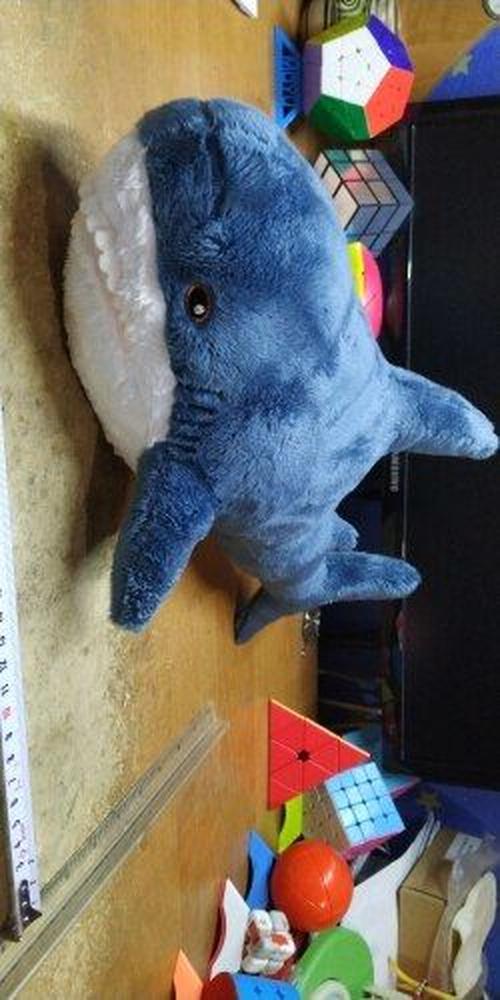 Cute and cuddly shark plush toy - perfect for bedroom, sofa, or story time photo review