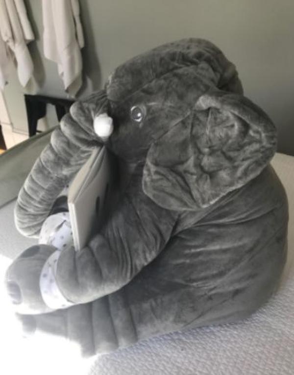 Cute Giant Elephant Cuddle Hug Plush Toy For Babies photo review