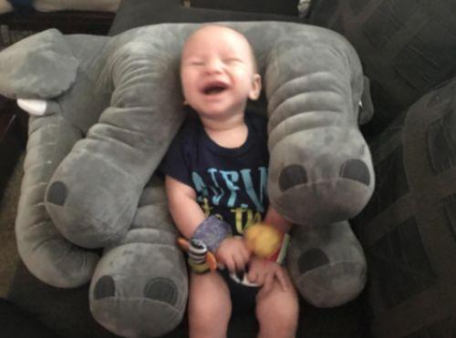 Cute Giant Elephant Cuddle Hug Plush Toy For Babies photo review