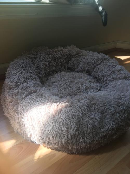 Deep Sleep Gog Calming Bed for Small Dogs Round Plush Pet Nest photo review