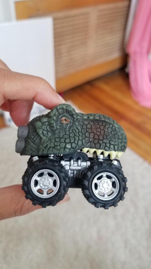 Dinosaur Pull Back Cars Toys Set for Kids - Mini Monster Truck Toy Gift photo review