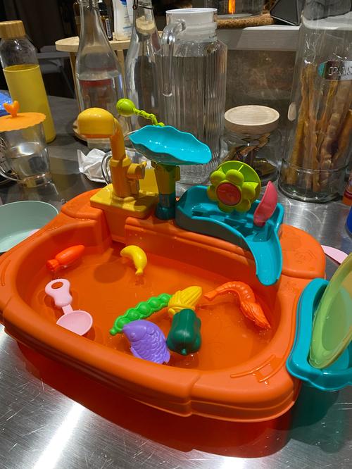 Dishwasher Toys With Tap Water Pretend To Play , Food Immersive Fishing Toys photo review