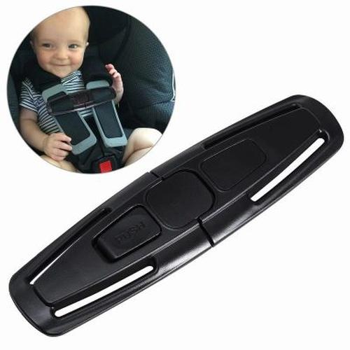 Durable Black Car Baby Safety Seat Belt Harness Chest Clip with Safe Buckle