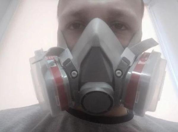 Dust Chemical Protection Respirator Face Mask photo review