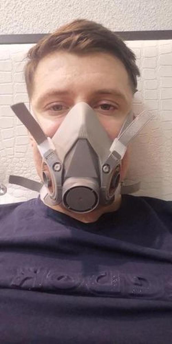 Dust Chemical Protection Respirator Face Mask photo review