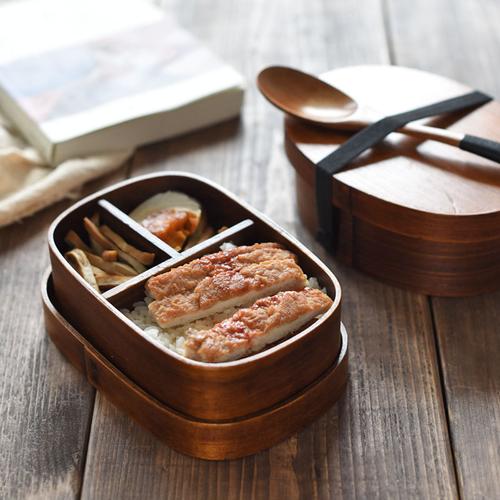 Eco-Friendly Wooden Bento Box for Healthy and Delicious Lunches