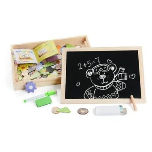 Educational Magnetic Box With Whiteboard &amp; Chalkboard