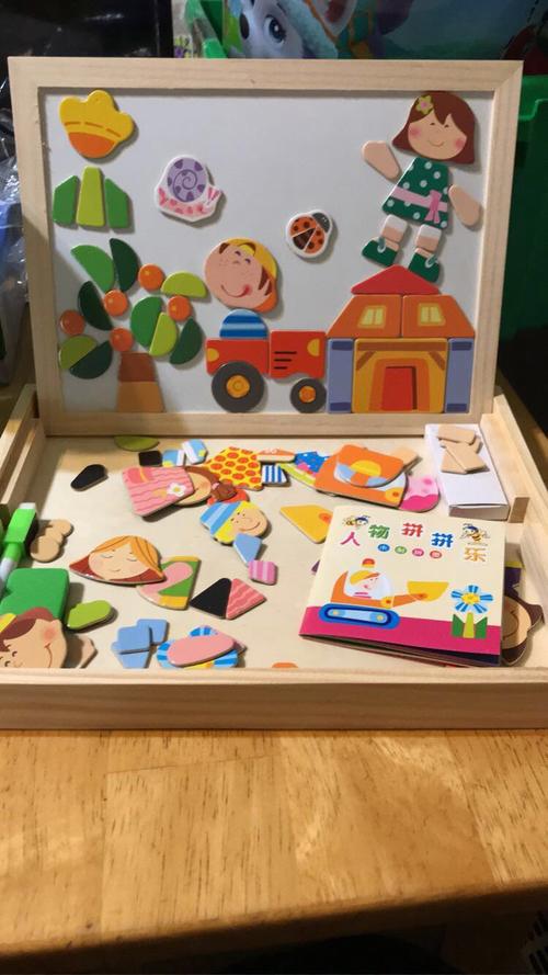 Educational Magnetic Box With Whiteboard & Chalkboard photo review