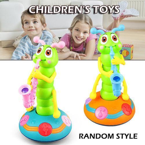 Electric Dancing Saxophone Caterpillar Toy With Lights And Music For Baby