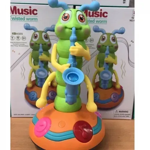 Electric Dancing Saxophone Caterpillar Toy With Lights And Music For Baby photo review