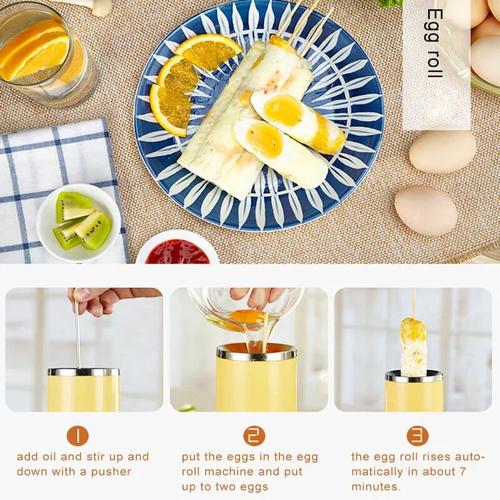 Electric Dual Egg Roll Maker: Make Breakfast Fun &amp; Easy!