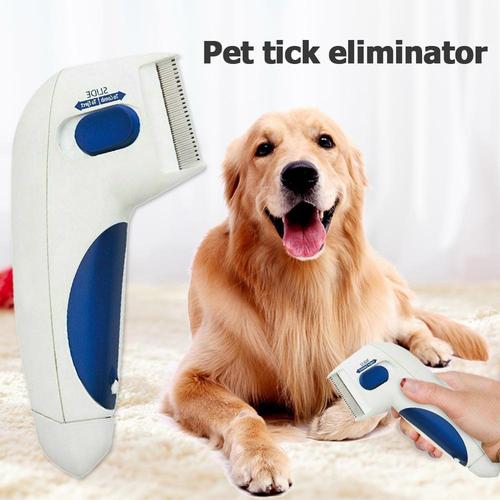 Electric Flea and Tick Comb for Cats and Dogs - Kills and Removes Fleas, Ticks, and Lice