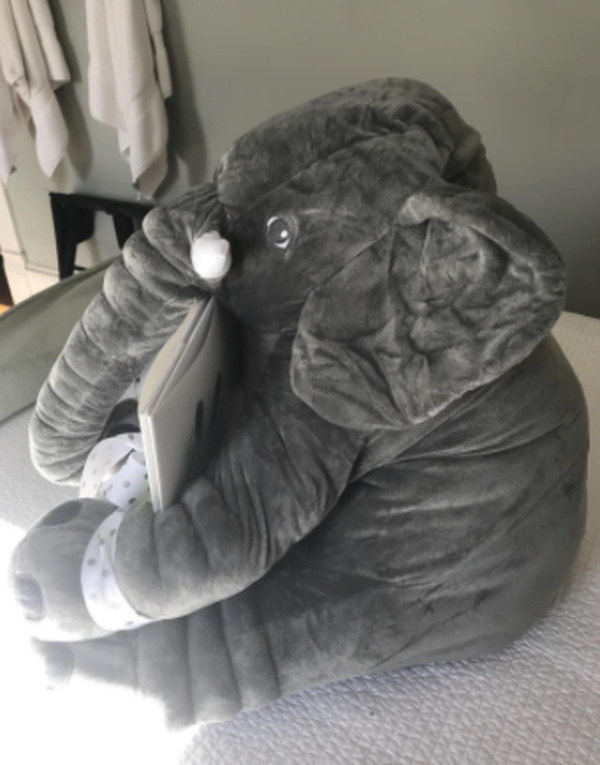 Elephant Doll Plush Toy Elephant Pillow Baby Comfort Doll photo review