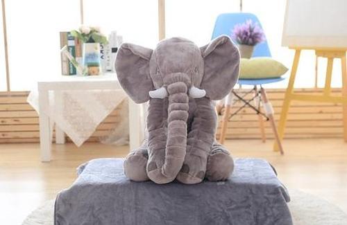 Elephant Stuffed Animal Plush Toy Baby Pillow, Elephant Pillow Baby Comfort Doll