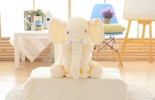 Elephant Stuffed Animal Plush Toy Baby Pillow, Elephant Pillow Baby Comfort Doll