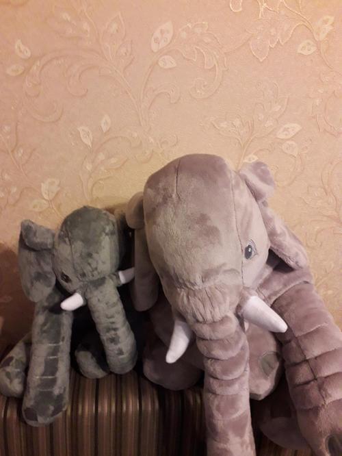 Elephant Stuffed Animal Plush Toy Baby Pillow, Elephant Pillow Baby Comfort Doll photo review