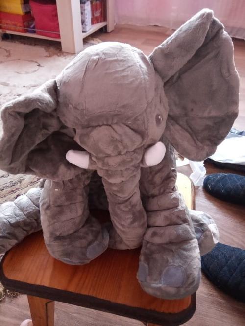 Elephant Stuffed Animal Plush Toy Baby Pillow, Elephant Pillow Baby Comfort Doll photo review