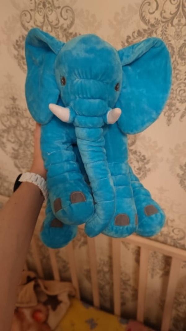 Elephant Stuffed Animal Plush Toy Baby Pillow, Elephant Pillow Baby Comfort Doll photo review