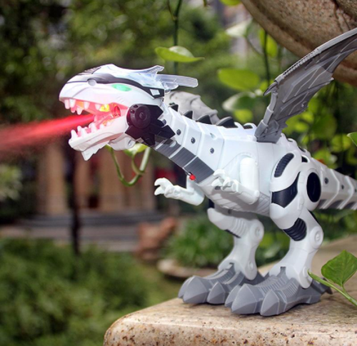 Fire Breathing Robotic Dragon Toy - Walks, Roars, and Sprays Water