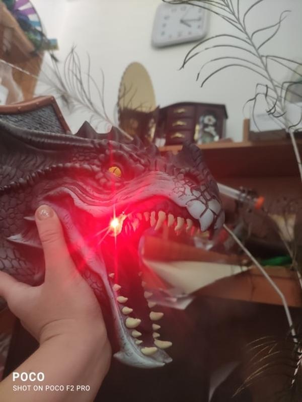 Fire & Smoke Breathing Dragon Head Mount photo review