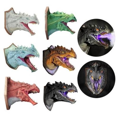 Fire &amp; Smoke Breathing Dragon Head Mount