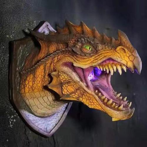 Fire &amp; Smoke Breathing Dragon Head Mount