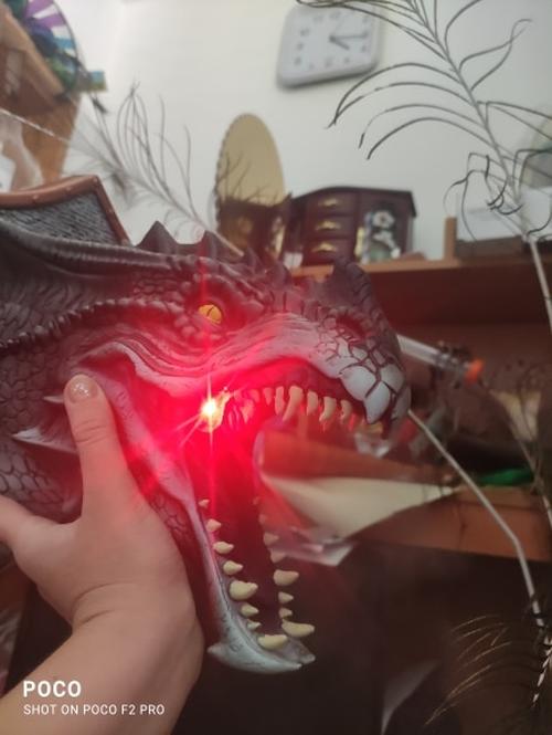 Fire & Smoke Breathing Dragon Head Mount photo review