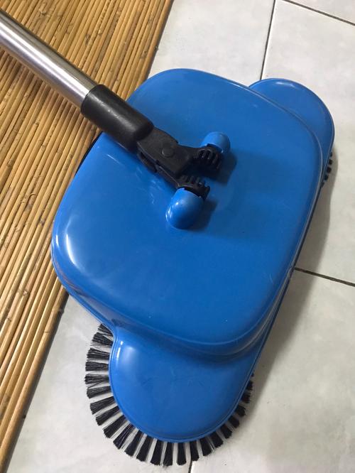 Floor Sweeper With 360° Rotating Brushes - Lazy hand Push Vacuum Cleaner photo review