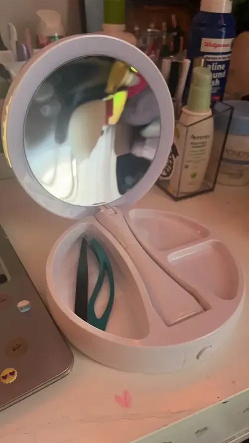 Foldable Makeup Mirror with 10x Magnification photo review