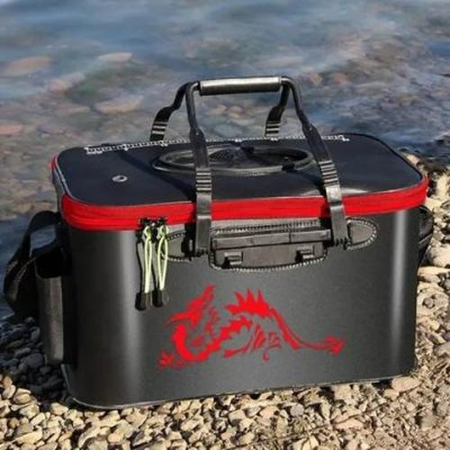 Foldable Waterproof Fishing Bucket - Live Fish Container Multi-purpose Box Folding Bucket