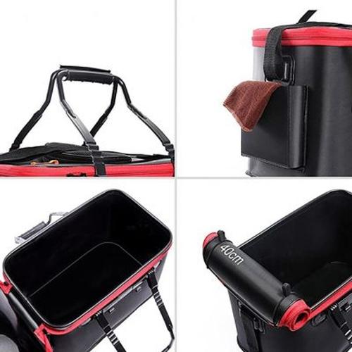 Foldable Waterproof Fishing Bucket - Live Fish Container Multi-purpose Box Folding Bucket