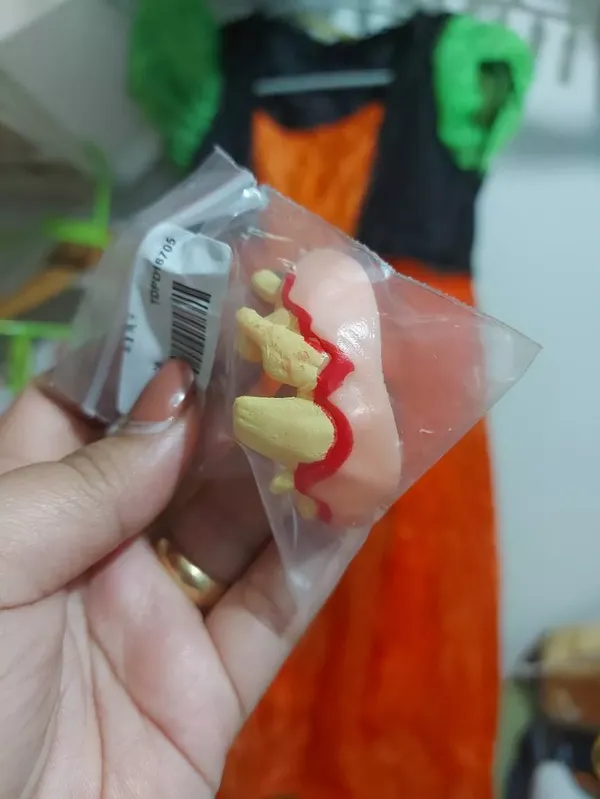 Funny Dog False Teeth Halloween Cosplay Supplies Pet Decorating Toys photo review