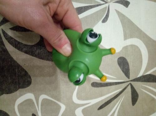 Green Bug Squeeze Toy with Grass Eyes - Sensory Toy for Kids and Adults photo review