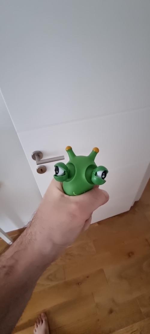 Green Bug Squeeze Toy with Grass Eyes - Sensory Toy for Kids and Adults photo review